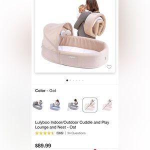 Lulyboo bassinet to go oat